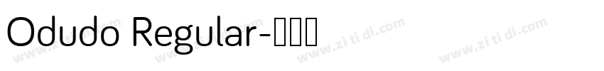 Odudo Regular字体转换